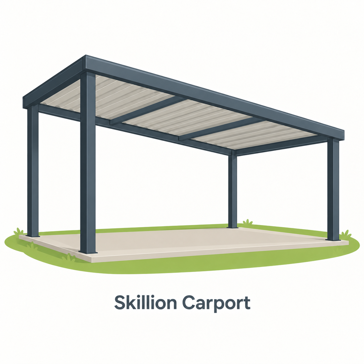 Example of a skillion carport